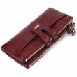 Гарний гаманець із натуральної зернистої шкіри CANPELLINI 21636 Бордовий