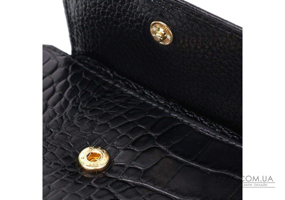 Компактный женский кошелек с вместительной монетницей на молнии из натуральной кожи Tony Bellucci 22014 Черный