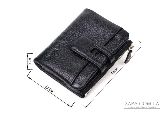 Практичный женский кошелек из натуральной кожи Tony Bellucci 22060 Черный