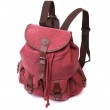 Удобный текстильный рюкзак что закрывается клапаном на магнит Vintage 22153 Бордовый