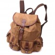 Мужской текстильный рюкзак что закрывается клапаном на магнит Vintage 22155 Коричневый