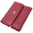 Кожаный женский кошелек с монетницей ST Leather 19480 Бордовый