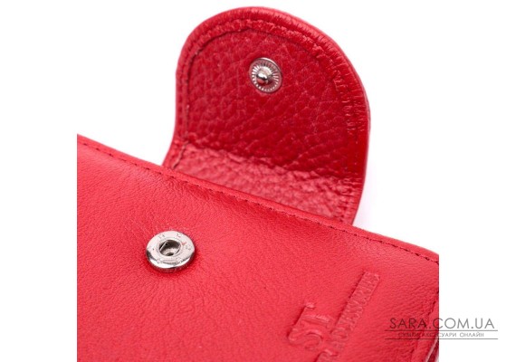 Женский яркий кошелек вертикального типа из натуральной кожи ST Leather 22453 Красный