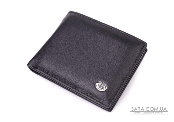 Кошелек-зажим из натуральной кожи ST Leather 22476 Черный
