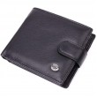 Бумажник мужской среднего размера из натуральной кожи ST Leather 22473 Черный