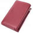 Кожаный женский кошелек в три сложения ST Leather 22489 Бордовый