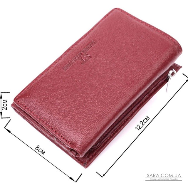 Кожаный женский кошелек в три сложения ST Leather 22489 Бордовый Кожаный женский кошелек в три сложения ST Leather 22489 Бордовый