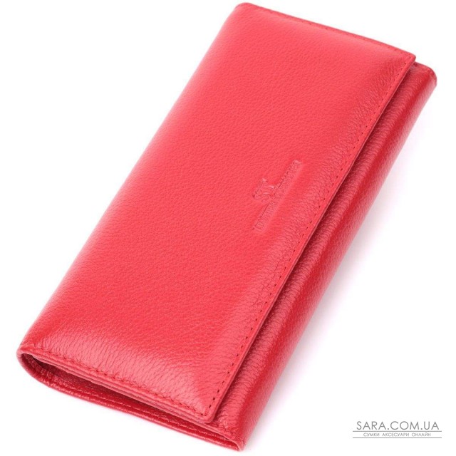 Чудовий жіночий гаманець з натуральної шкіри ST Leather 22524 Червоний Чудовий жіночий гаманець з натуральної шкіри ST Leather 22524 Червоний