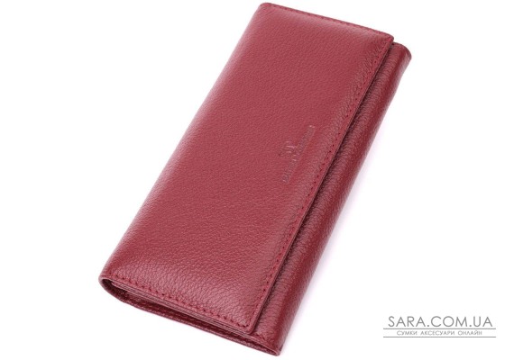 Женский оригинальный кошелек из натуральной кожи ST Leather 22522 Бордовый