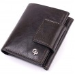 Люксовый кошелек с множеством отделений из качественной натуральной кожи GRANDE PELLE 22574 Коричневый