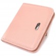 Женский кошелек небольшого размера из натуральной кожи флотар CANPELLINI 21797 Розовый