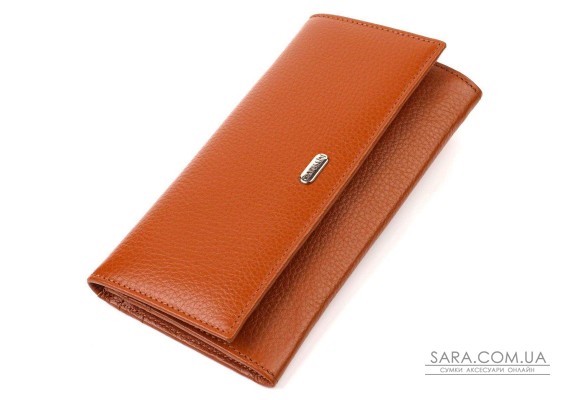 Женский удобный кошелек из натуральной кожи CANPELLINI 21829 Коричневый