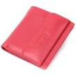 Кошелек среднего размера для женщин из монетницей снаружи из натуральной кожи ST Leather 22720 Красный