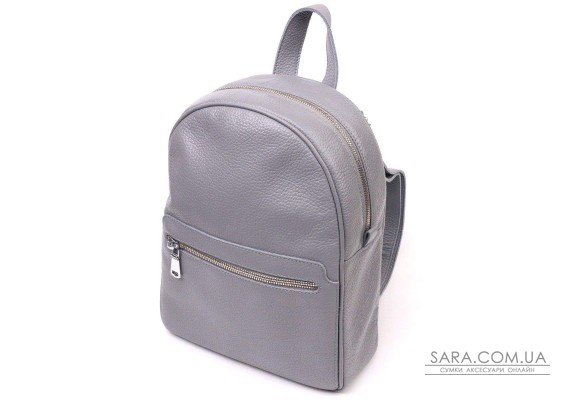 Кожаный женский рюкзак из натуральной кожи Shvigel 16308 Серый