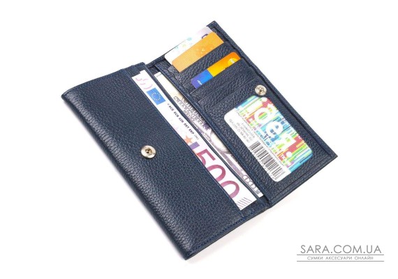Жіночий гаманець з натуральної шкіри CANPELLINI 21830 Синій