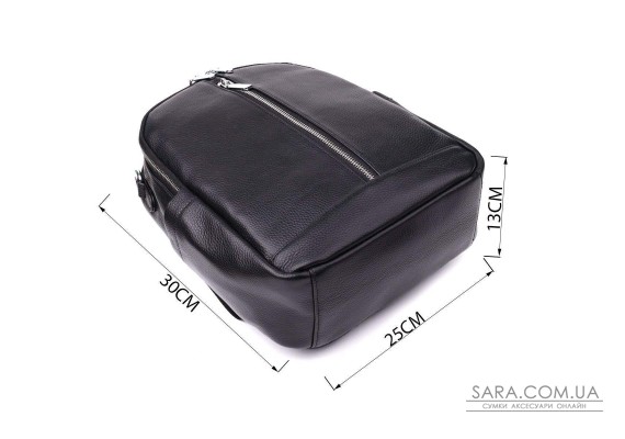 Женский рюкзак из натуральной кожи Vintage 23057 Черный