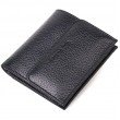Компактний жіночий гаманець з місткою монетницею на кнопці з натуральної шкіри Tony Bellucci 22010 Чорний