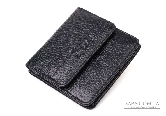 Чоловічий компактний гаманець з натуральної шкіри Tony Bellucci 22040 Чорний