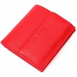 Яскравий жіночий гаманець із місткою монетницею на кнопці з натуральної шкіри Tony Bellucci 22011 Червоний