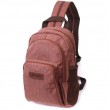 Небольшой рюкзак из полиэстера с большим количеством карманов Vintage 22150 Коричневый