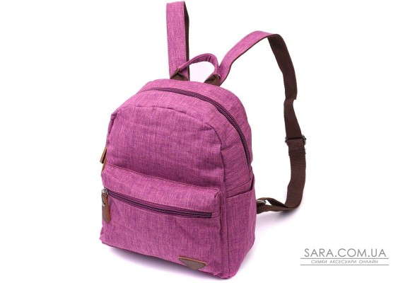 Красочный женский рюкзак из текстиля Vintage 22243 Фиолетовый