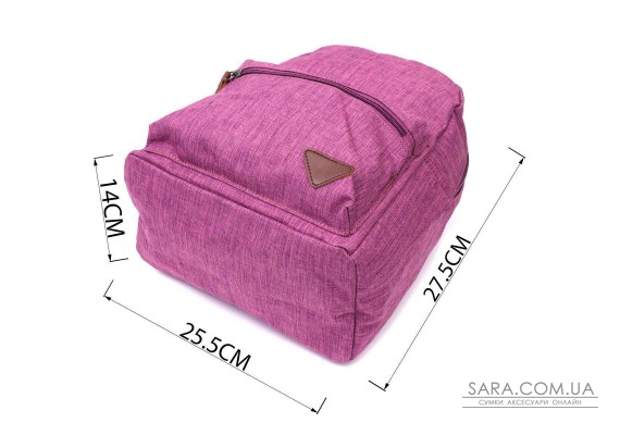 Красочный женский рюкзак из текстиля Vintage 22243 Фиолетовый