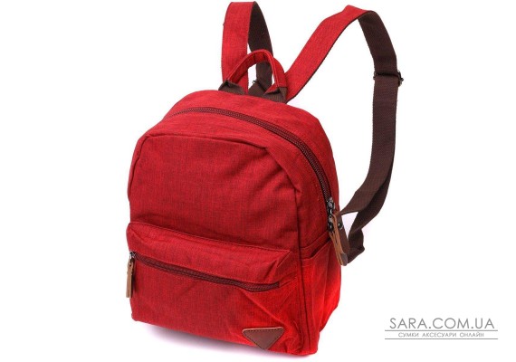 Стильный женский рюкзак из текстиля Vintage 22245 Бордовый