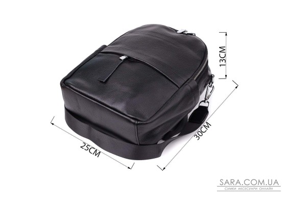 Женский рюкзак из натуральной кожи Vintage 23060 Черный