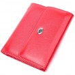 Яскравий жіночий гаманець із монетницею із натуральної шкіри ST Leather 19482 Червоний