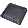 Чоловічий гаманець-затиск з натуральної шкіри ST Leather 22460 Чорний
