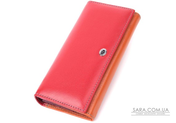 Великий гаманець для прекрасних жінок із натуральної шкіри ST Leather 22518 Різнокольоровий