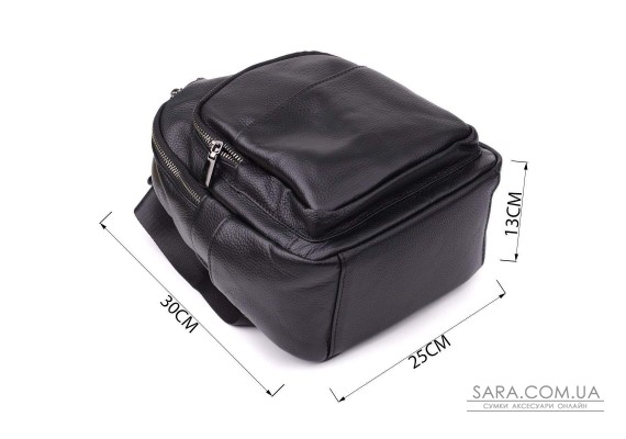 Женский рюкзак из натуральной кожи Vintage 23062 Черный