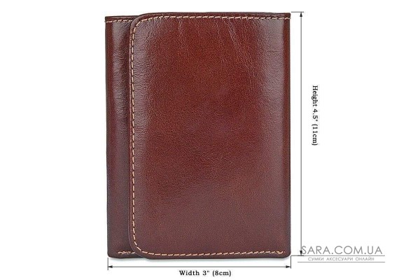 Гаманець чоловічий шкіряний Vintage 14648 Коричневий