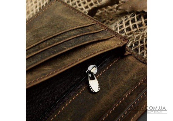 Гаманець чоловічий Vintage 14228 вінтажна шкіра Коричневий