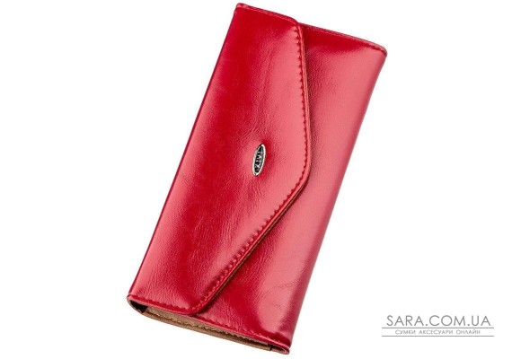 Кошелек женский из гладкой экокожи KIVI 19072 Ярко-розовый