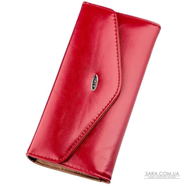 Кошелек женский из гладкой экокожи KIVI 19072 Ярко-розовый Кошелек женский из гладкой экокожи KIVI 19072 Ярко-розовый