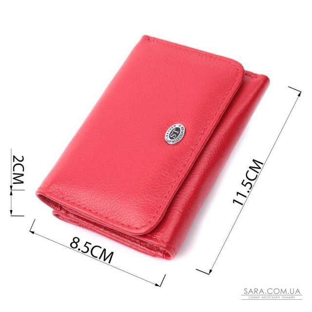 Женский кошелек горизонтального формату из натуральной кожи ST Leather 22721 Красный Женский кошелек горизонтального формату из натуральной кожи ST Leather 22721 Красный