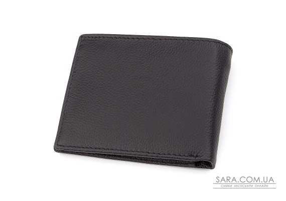 Чоловічий гаманець ST Leather 18352 (ST-1) натуральна шкіра Чорний