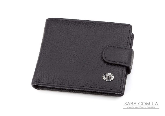 Чоловічий гаманець ST Leather 18316 (ST114) шкіряний Чорний