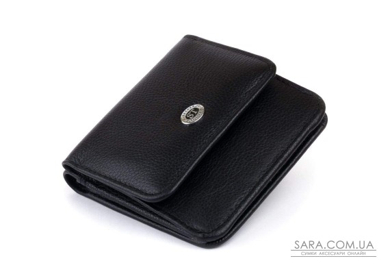 Маленький гаманець на кнопці жіночий ST Leather 19232 Чорний