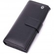 Надійний жіночий гаманець з натуральної шкіри ST Leather 22548 Чорний