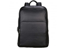 Шкіряний рюкзак для ноутбука на два відділи Vintage 20906_1 Чорний