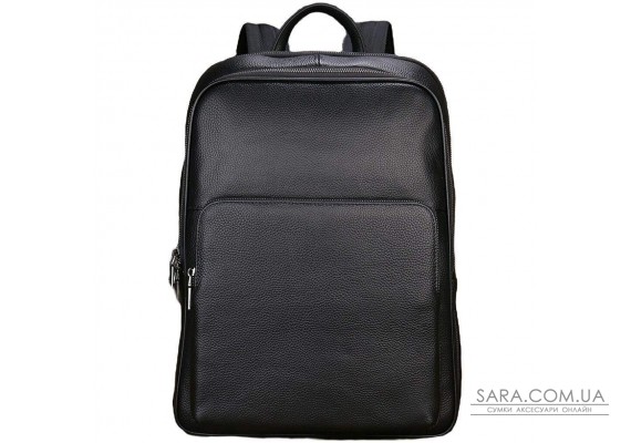 Шкіряний рюкзак для ноутбука на два відділи Vintage 20906_1 Чорний