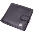 Чоловічий трендовий гаманець із натуральної шкіри ST Leather 22553 Чорний