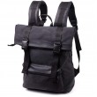 Добротный рюкзак для ноутбука из вставками эко-кожи FABRA 22583 Черный