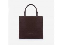 882 сумка замш шоколад Lucherino