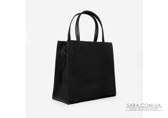 882 сумка замш чорна Lucherino