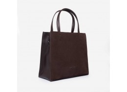 882 сумка замш шоколад Lucherino