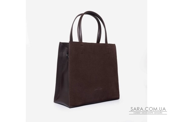 882 сумка замш шоколад Lucherino
