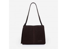 883 сумка замш шоколад Lucherino